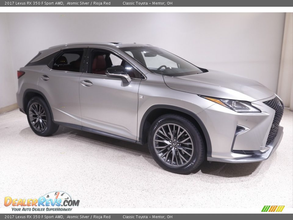 2017 Lexus RX 350 F Sport AWD Atomic Silver / Rioja Red Photo #1