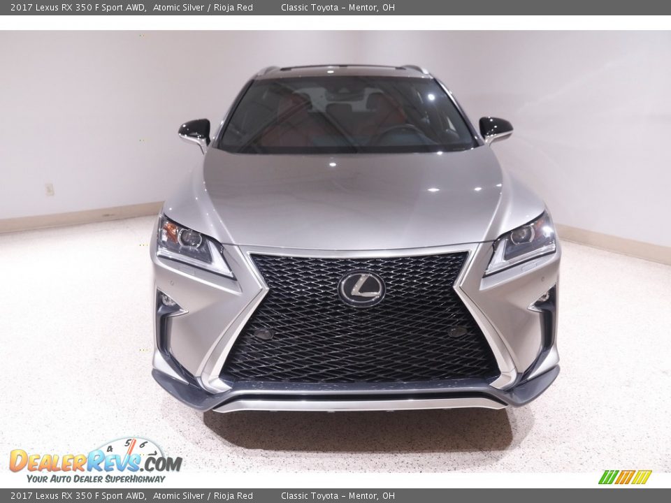2017 Lexus RX 350 F Sport AWD Atomic Silver / Rioja Red Photo #2