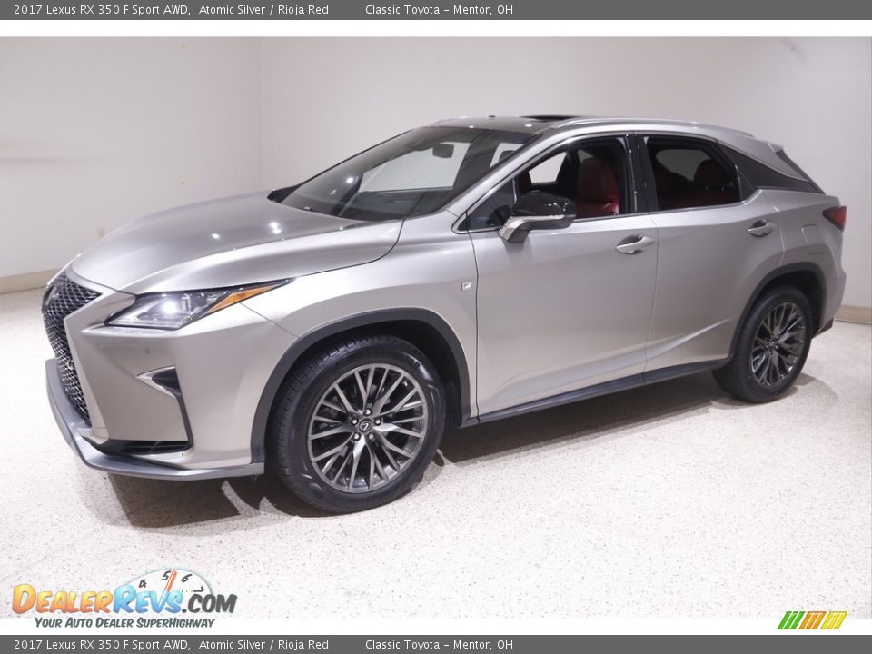2017 Lexus RX 350 F Sport AWD Atomic Silver / Rioja Red Photo #3