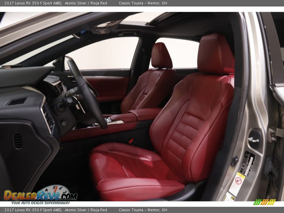 2017 Lexus RX 350 F Sport AWD Atomic Silver / Rioja Red Photo #5