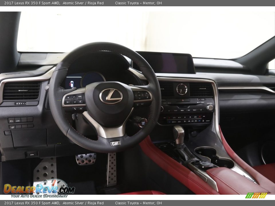 2017 Lexus RX 350 F Sport AWD Atomic Silver / Rioja Red Photo #6