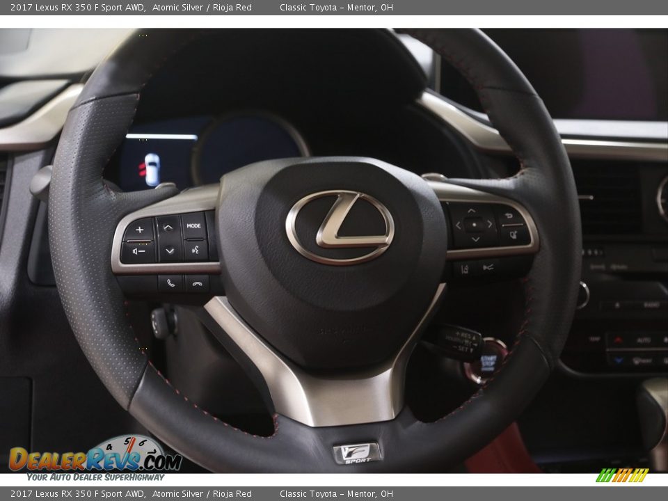 2017 Lexus RX 350 F Sport AWD Atomic Silver / Rioja Red Photo #7