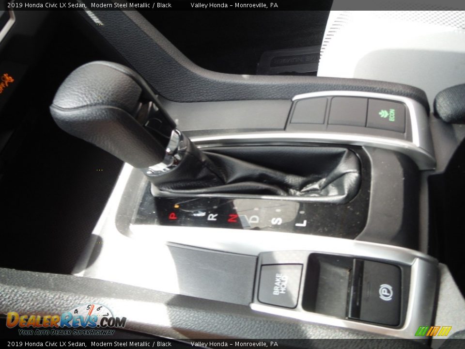 2019 Honda Civic LX Sedan Modern Steel Metallic / Black Photo #14