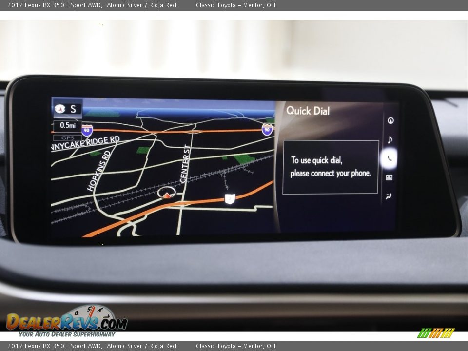 2017 Lexus RX 350 F Sport AWD Atomic Silver / Rioja Red Photo #12