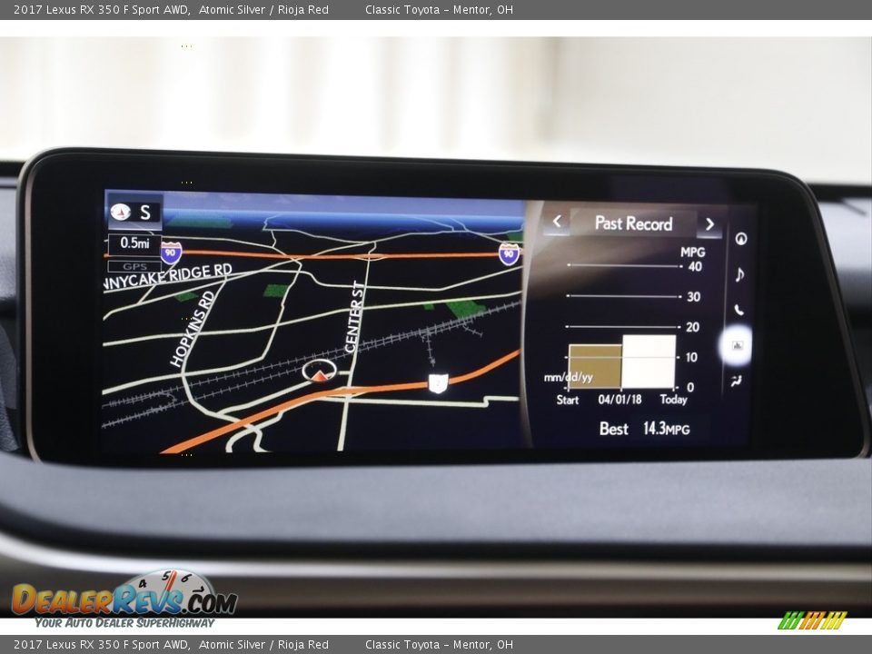 2017 Lexus RX 350 F Sport AWD Atomic Silver / Rioja Red Photo #13