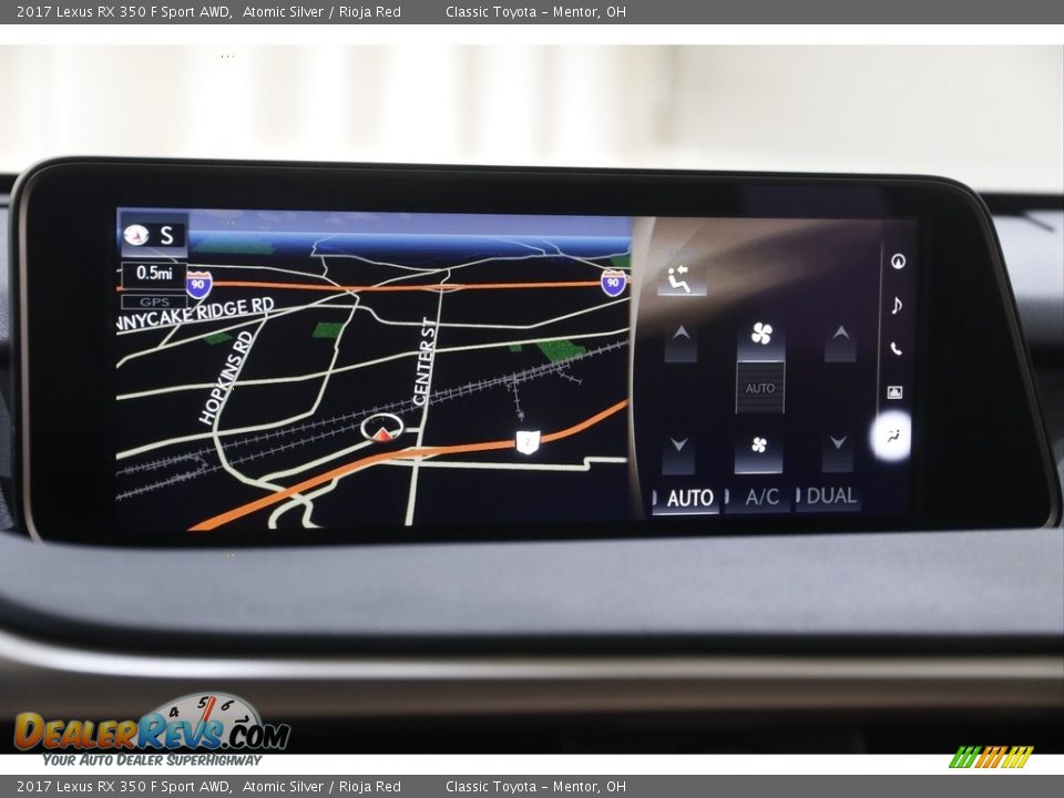 2017 Lexus RX 350 F Sport AWD Atomic Silver / Rioja Red Photo #14