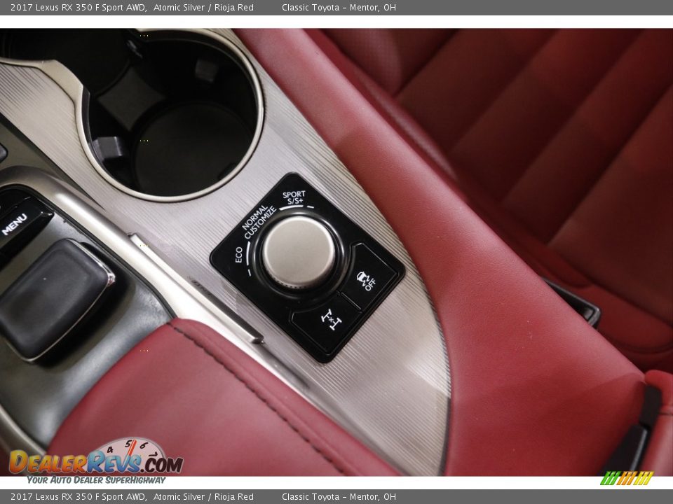 2017 Lexus RX 350 F Sport AWD Atomic Silver / Rioja Red Photo #17