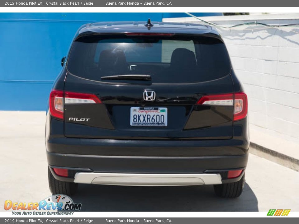 2019 Honda Pilot EX Crystal Black Pearl / Beige Photo #9