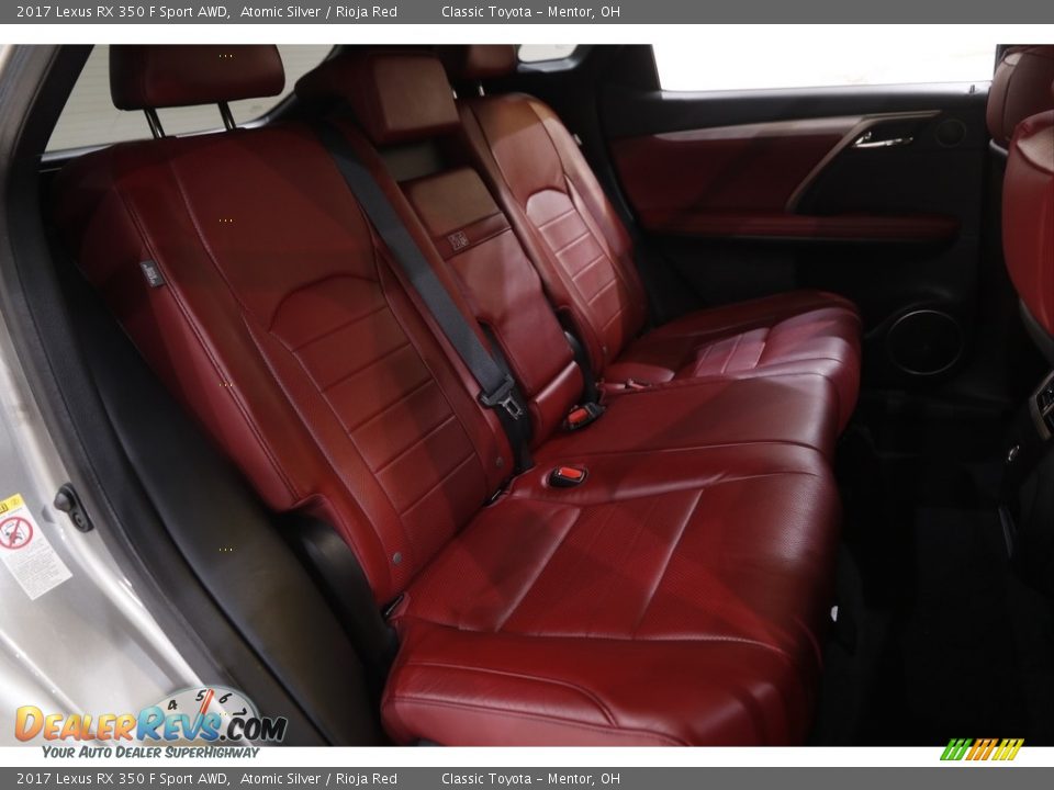 2017 Lexus RX 350 F Sport AWD Atomic Silver / Rioja Red Photo #20
