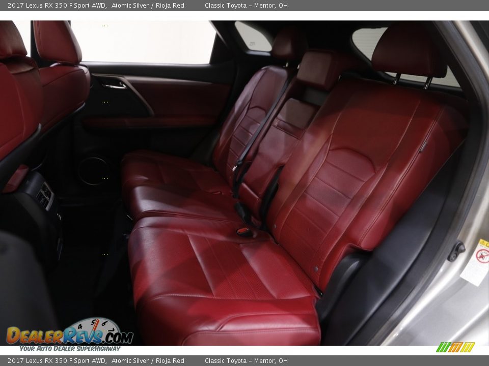 2017 Lexus RX 350 F Sport AWD Atomic Silver / Rioja Red Photo #21
