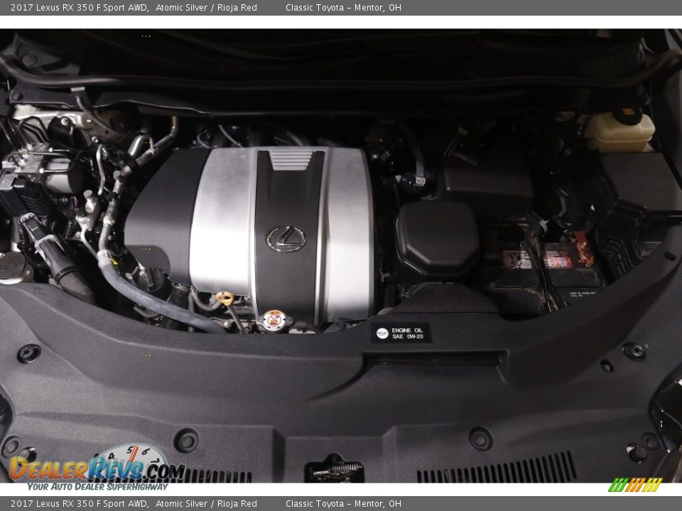 2017 Lexus RX 350 F Sport AWD Atomic Silver / Rioja Red Photo #23
