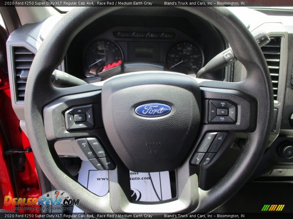 2020 Ford F250 Super Duty XLT Regular Cab 4x4 Race Red / Medium Earth Gray Photo #15