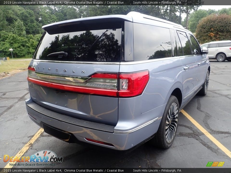 2019 Lincoln Navigator L Black Label 4x4 Chroma Crystal Blue Metallic / Coastal Blue Photo #4