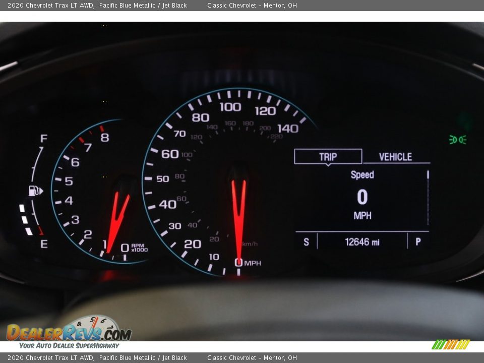 2020 Chevrolet Trax LT AWD Pacific Blue Metallic / Jet Black Photo #8
