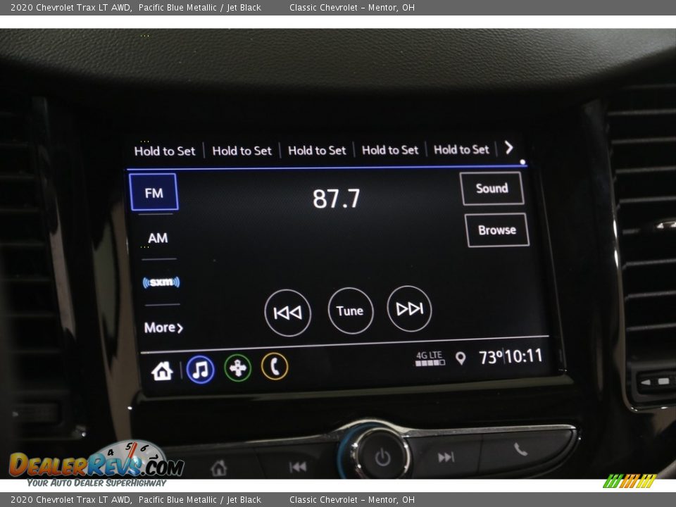 2020 Chevrolet Trax LT AWD Pacific Blue Metallic / Jet Black Photo #10