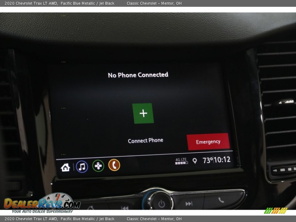 2020 Chevrolet Trax LT AWD Pacific Blue Metallic / Jet Black Photo #11