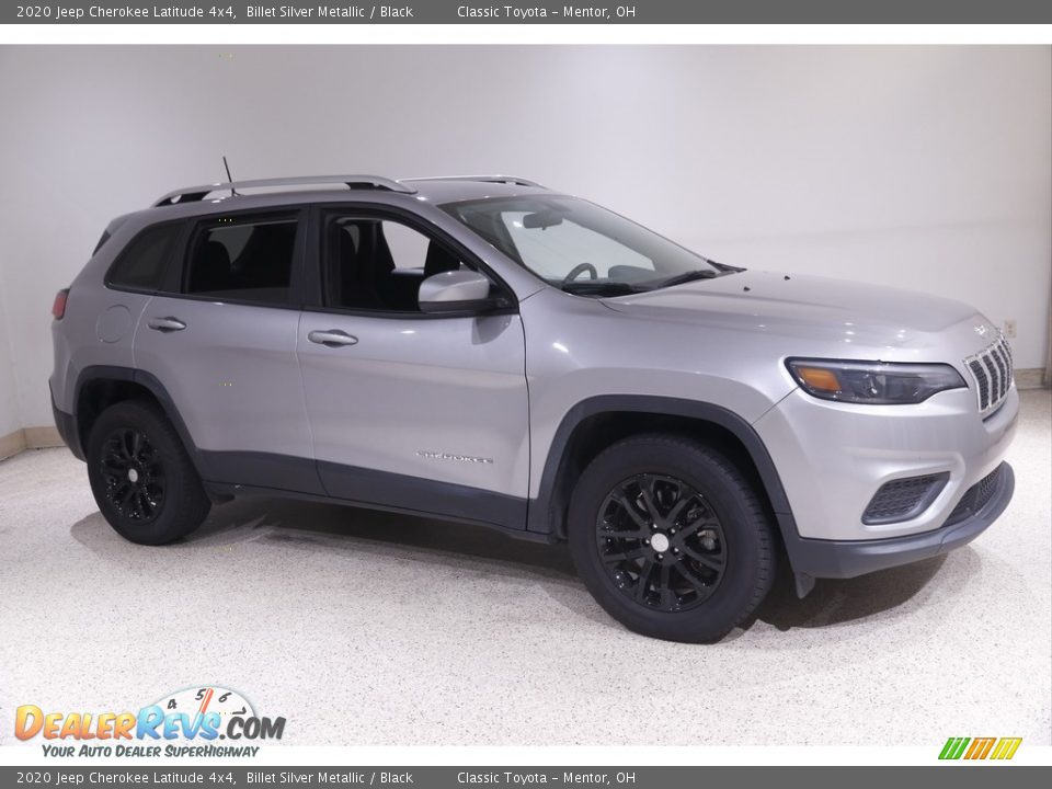 2020 Jeep Cherokee Latitude 4x4 Billet Silver Metallic / Black Photo #1