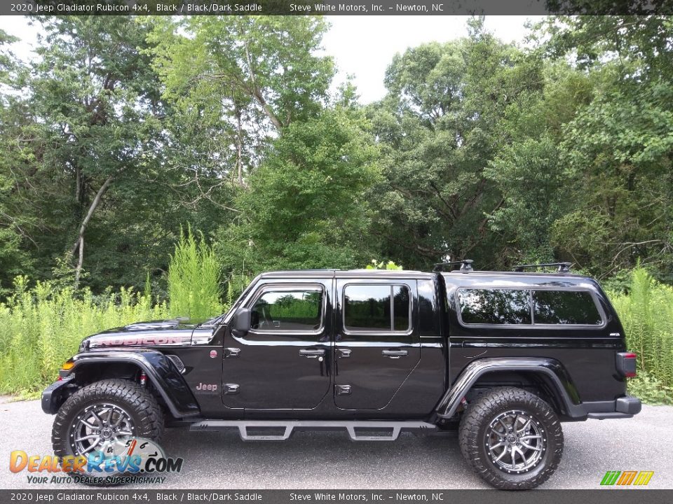 2020 Jeep Gladiator Rubicon 4x4 Black / Black/Dark Saddle Photo #1