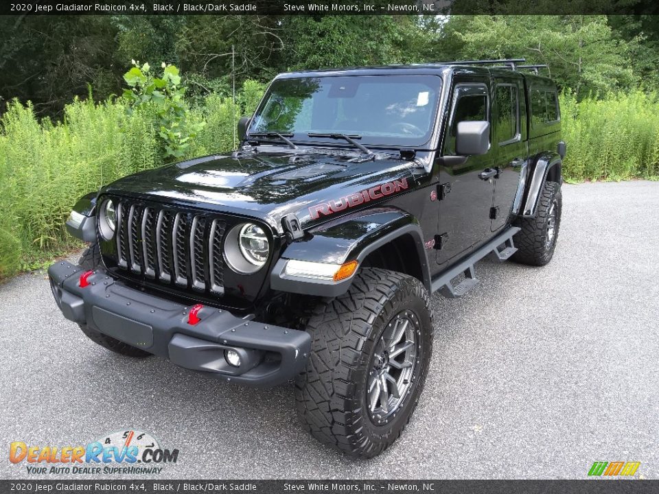 2020 Jeep Gladiator Rubicon 4x4 Black / Black/Dark Saddle Photo #2