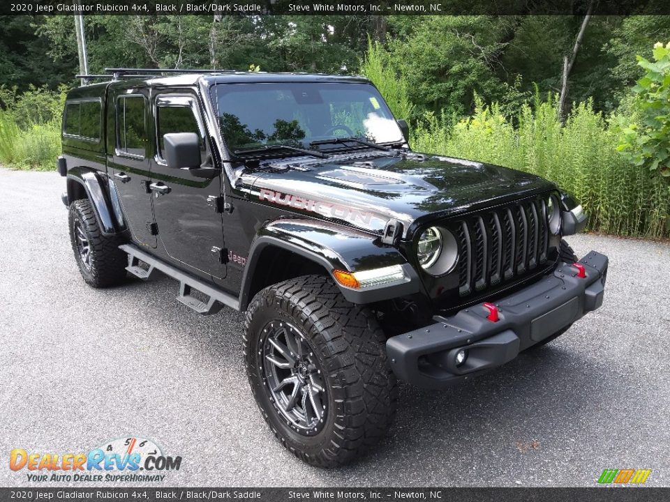 2020 Jeep Gladiator Rubicon 4x4 Black / Black/Dark Saddle Photo #4