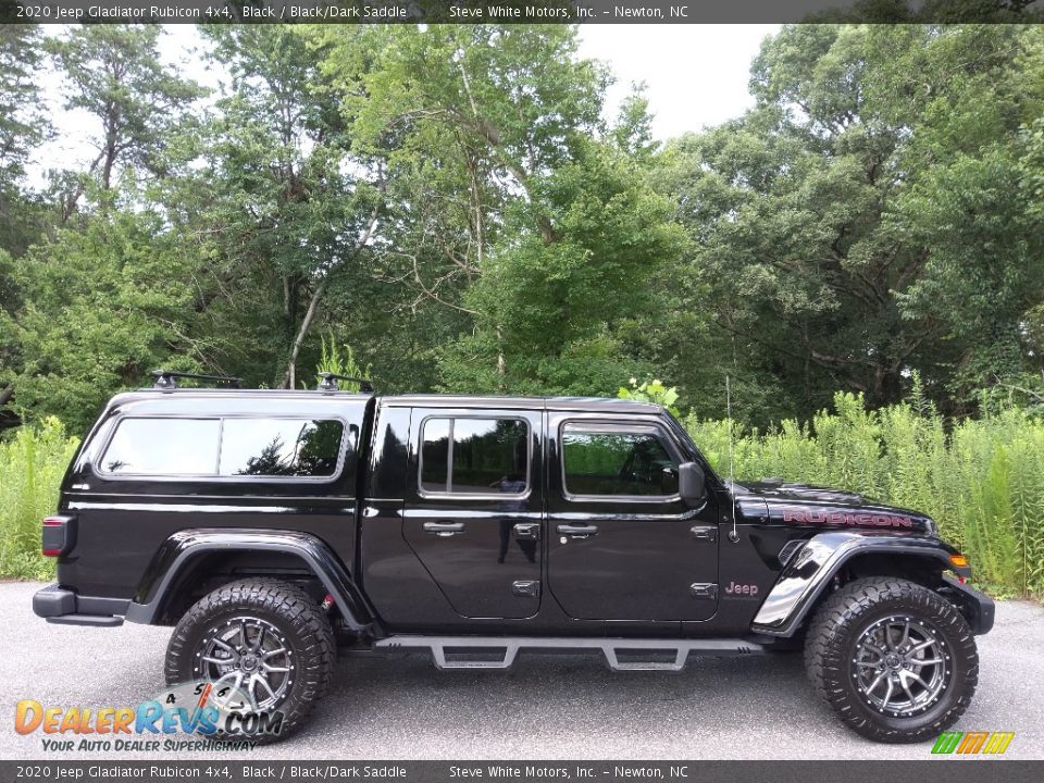 2020 Jeep Gladiator Rubicon 4x4 Black / Black/Dark Saddle Photo #5