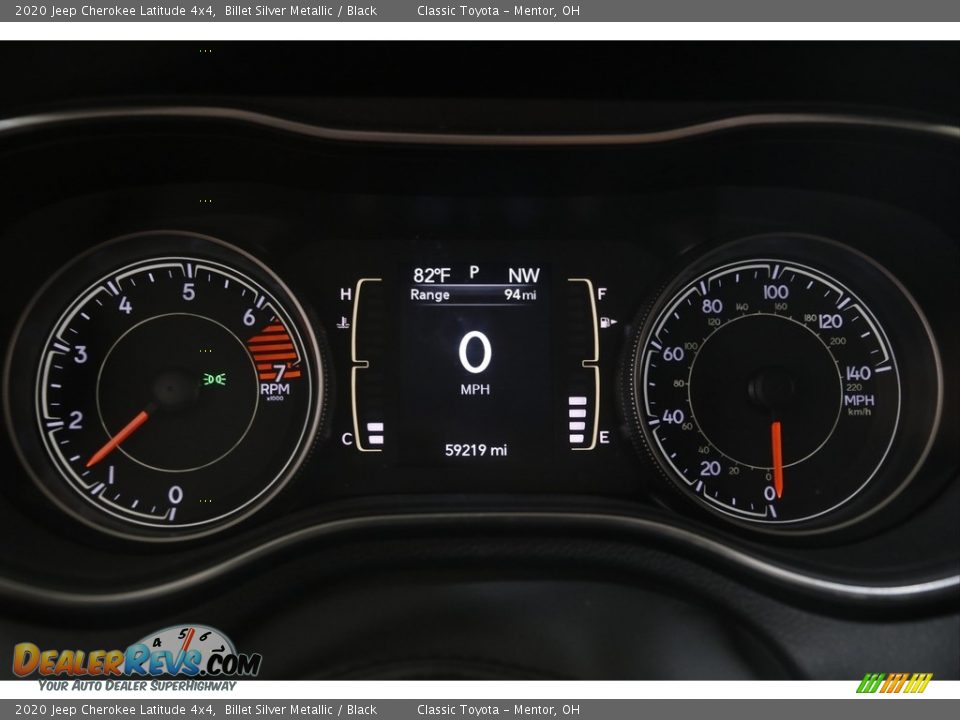2020 Jeep Cherokee Latitude 4x4 Billet Silver Metallic / Black Photo #8