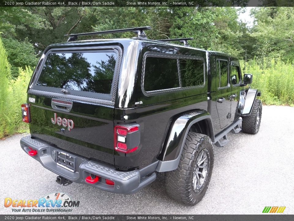 2020 Jeep Gladiator Rubicon 4x4 Black / Black/Dark Saddle Photo #6