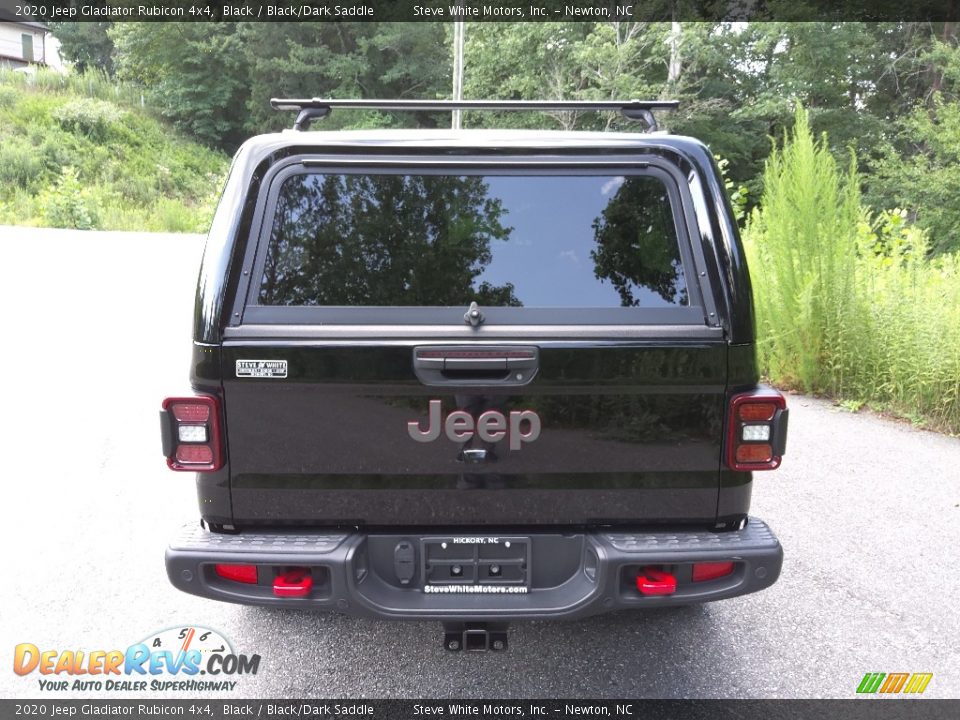 2020 Jeep Gladiator Rubicon 4x4 Black / Black/Dark Saddle Photo #7