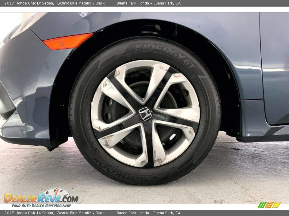 2017 Honda Civic LX Sedan Cosmic Blue Metallic / Black Photo #8