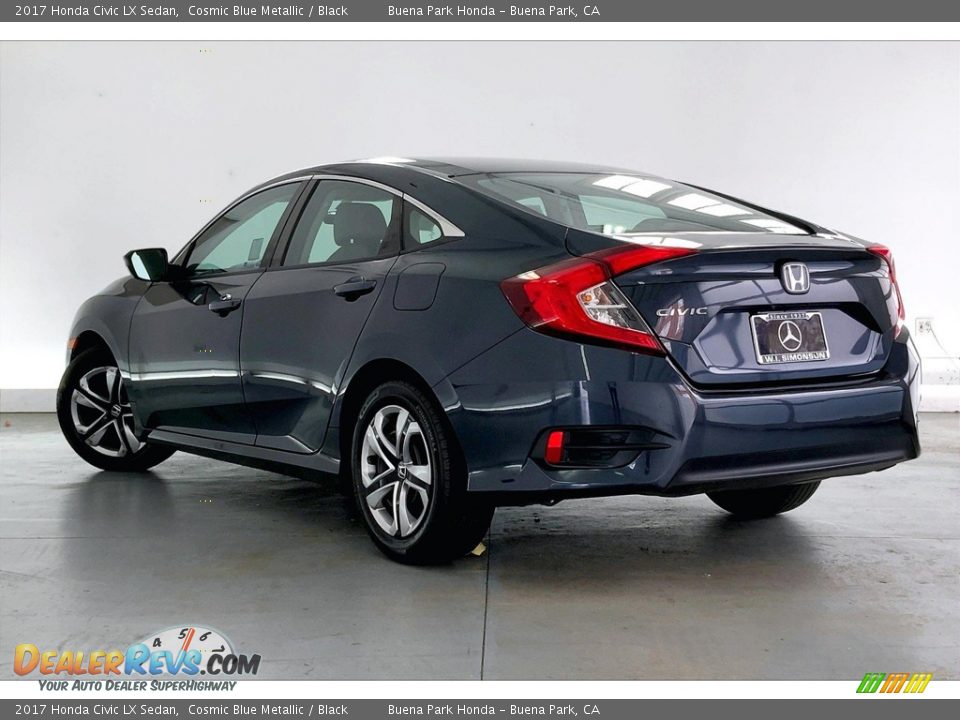 2017 Honda Civic LX Sedan Cosmic Blue Metallic / Black Photo #10