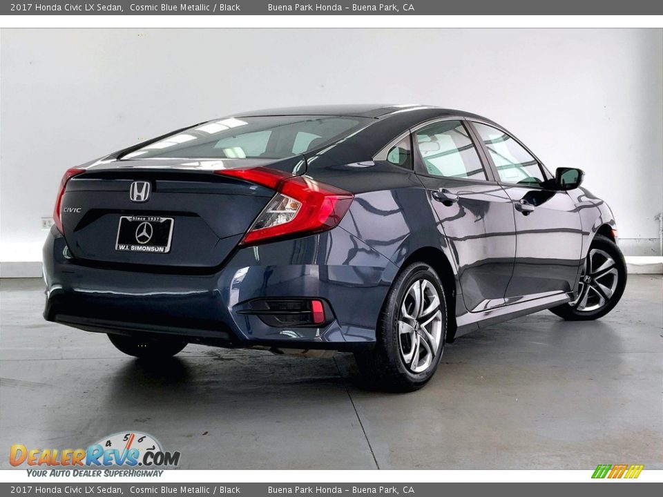 2017 Honda Civic LX Sedan Cosmic Blue Metallic / Black Photo #13