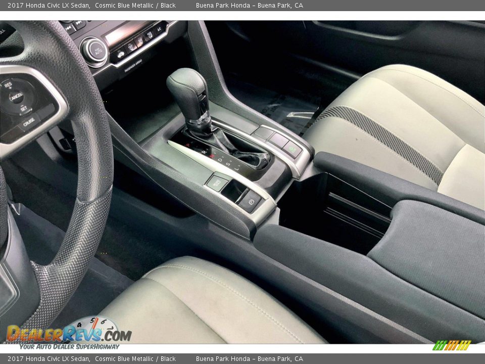 2017 Honda Civic LX Sedan Cosmic Blue Metallic / Black Photo #17