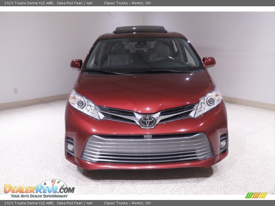 2020 Toyota Sienna XLE AWD Salsa Red Pearl / Ash Photo #2