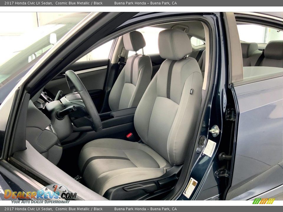 2017 Honda Civic LX Sedan Cosmic Blue Metallic / Black Photo #18