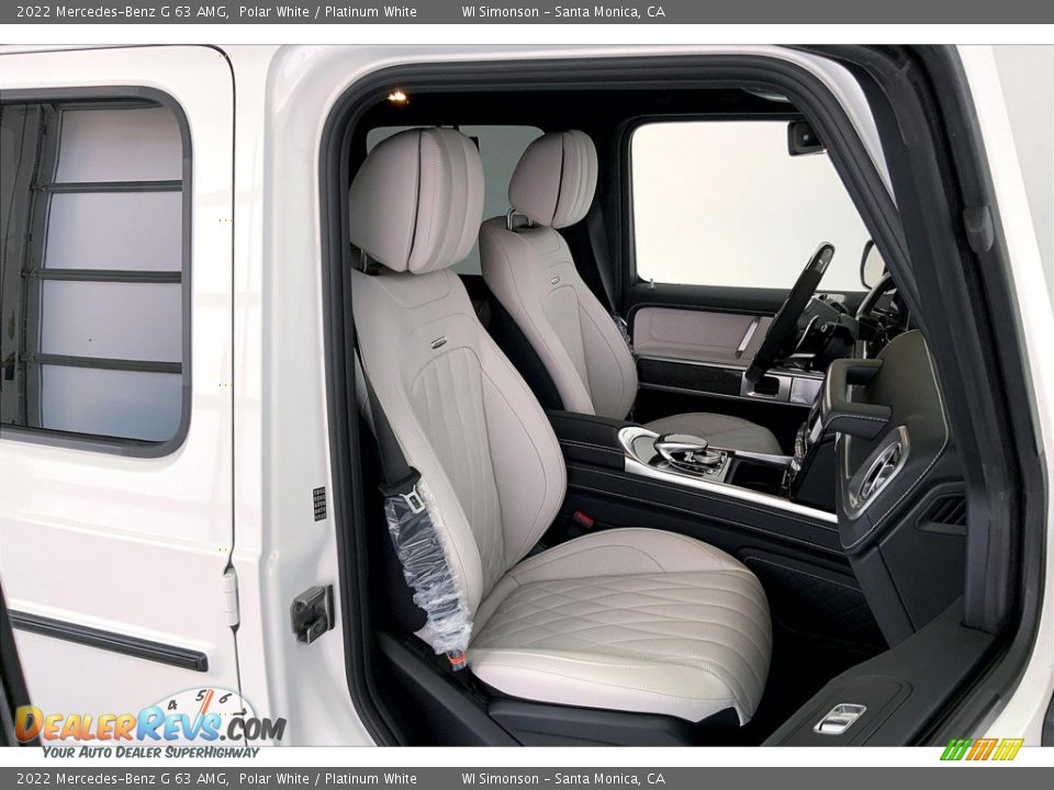 Platinum White Interior - 2022 Mercedes-Benz G 63 AMG Photo #5