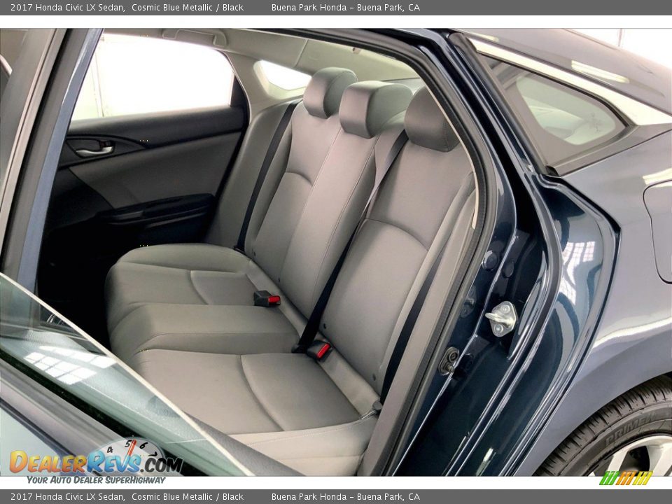 2017 Honda Civic LX Sedan Cosmic Blue Metallic / Black Photo #20