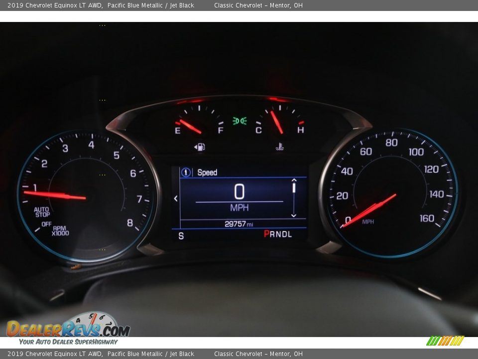 2019 Chevrolet Equinox LT AWD Pacific Blue Metallic / Jet Black Photo #8