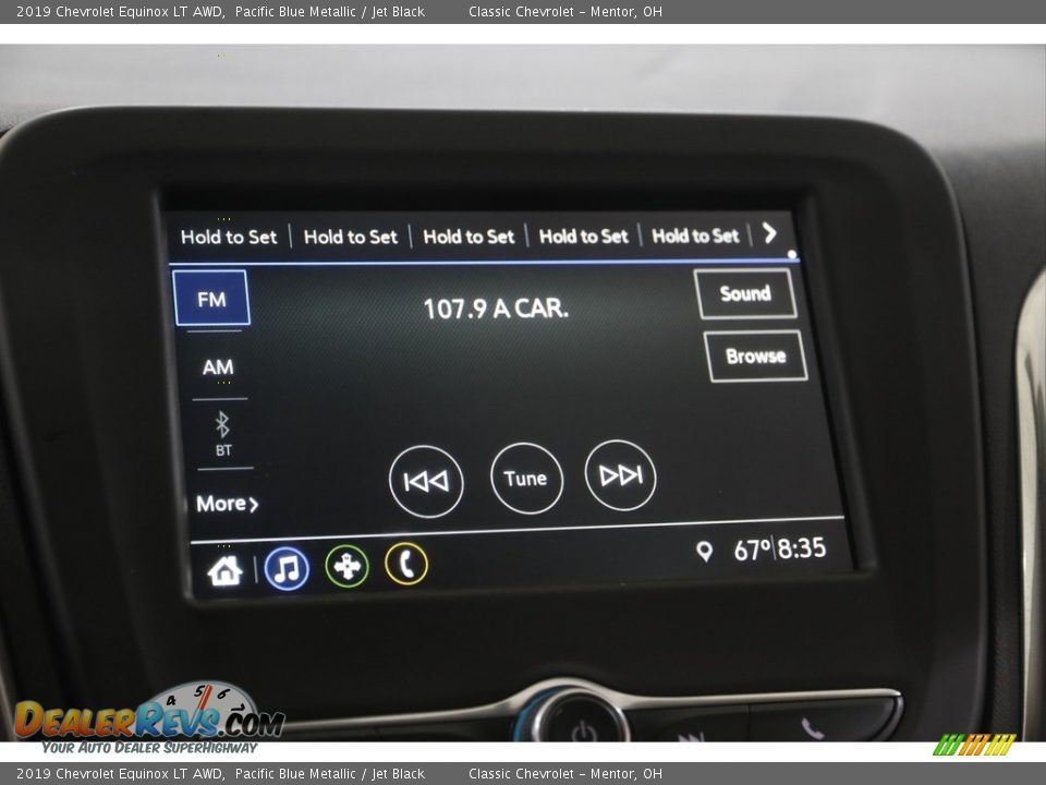 2019 Chevrolet Equinox LT AWD Pacific Blue Metallic / Jet Black Photo #10