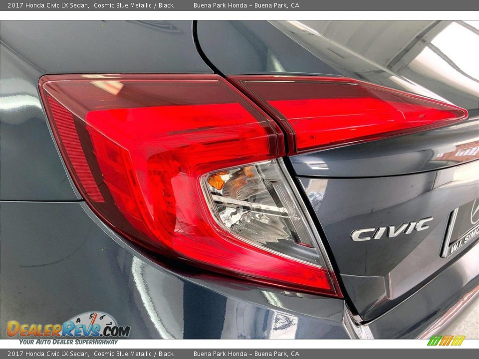 2017 Honda Civic LX Sedan Cosmic Blue Metallic / Black Photo #29