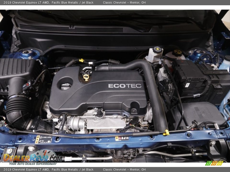 2019 Chevrolet Equinox LT AWD Pacific Blue Metallic / Jet Black Photo #19