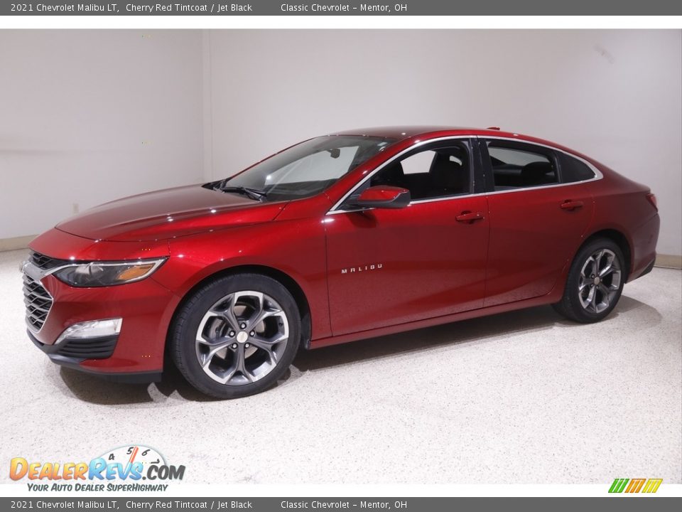 2021 Chevrolet Malibu LT Cherry Red Tintcoat / Jet Black Photo #3