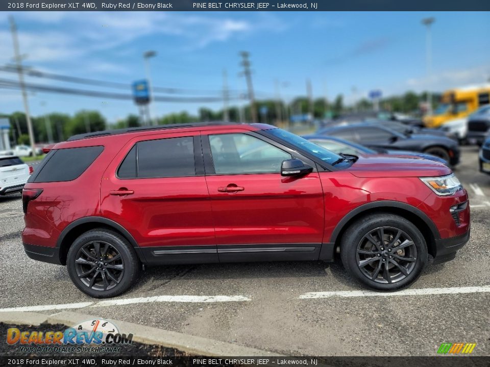 2018 Ford Explorer XLT 4WD Ruby Red / Ebony Black Photo #3