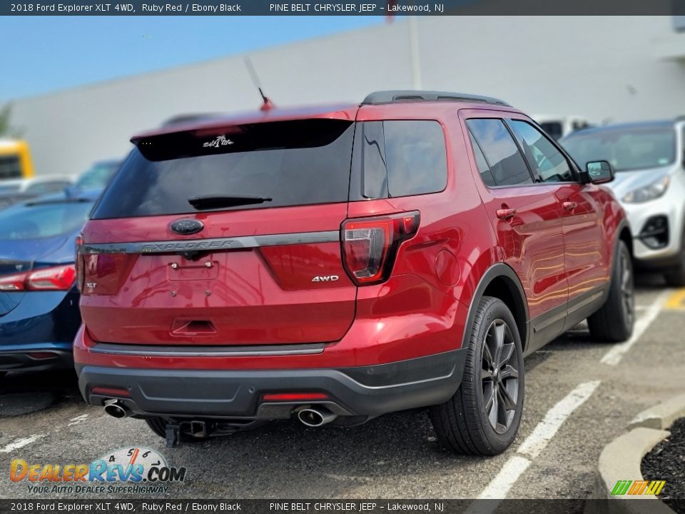 2018 Ford Explorer XLT 4WD Ruby Red / Ebony Black Photo #7
