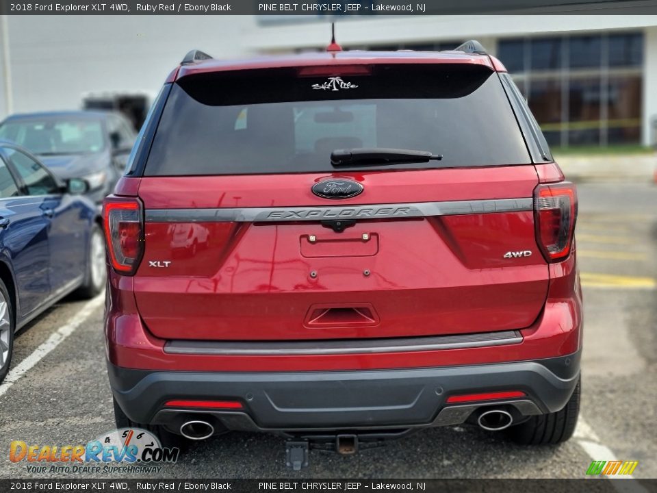 2018 Ford Explorer XLT 4WD Ruby Red / Ebony Black Photo #8