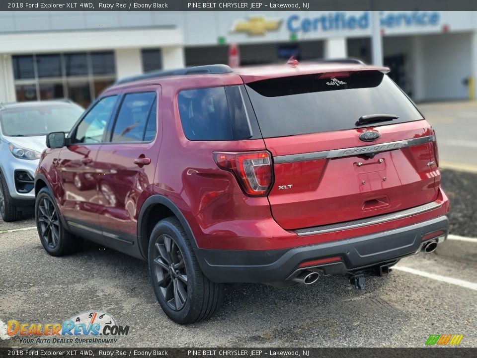 2018 Ford Explorer XLT 4WD Ruby Red / Ebony Black Photo #9