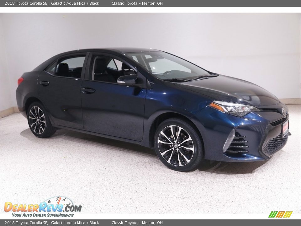2018 Toyota Corolla SE Galactic Aqua Mica / Black Photo #1