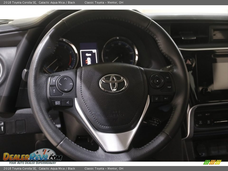 2018 Toyota Corolla SE Galactic Aqua Mica / Black Photo #7