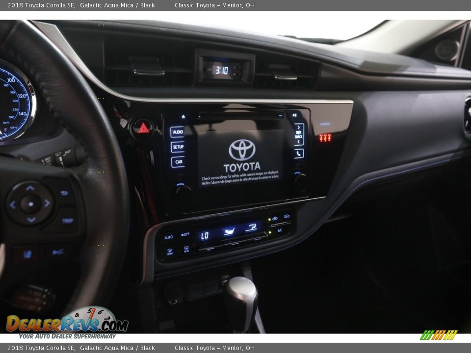 2018 Toyota Corolla SE Galactic Aqua Mica / Black Photo #9