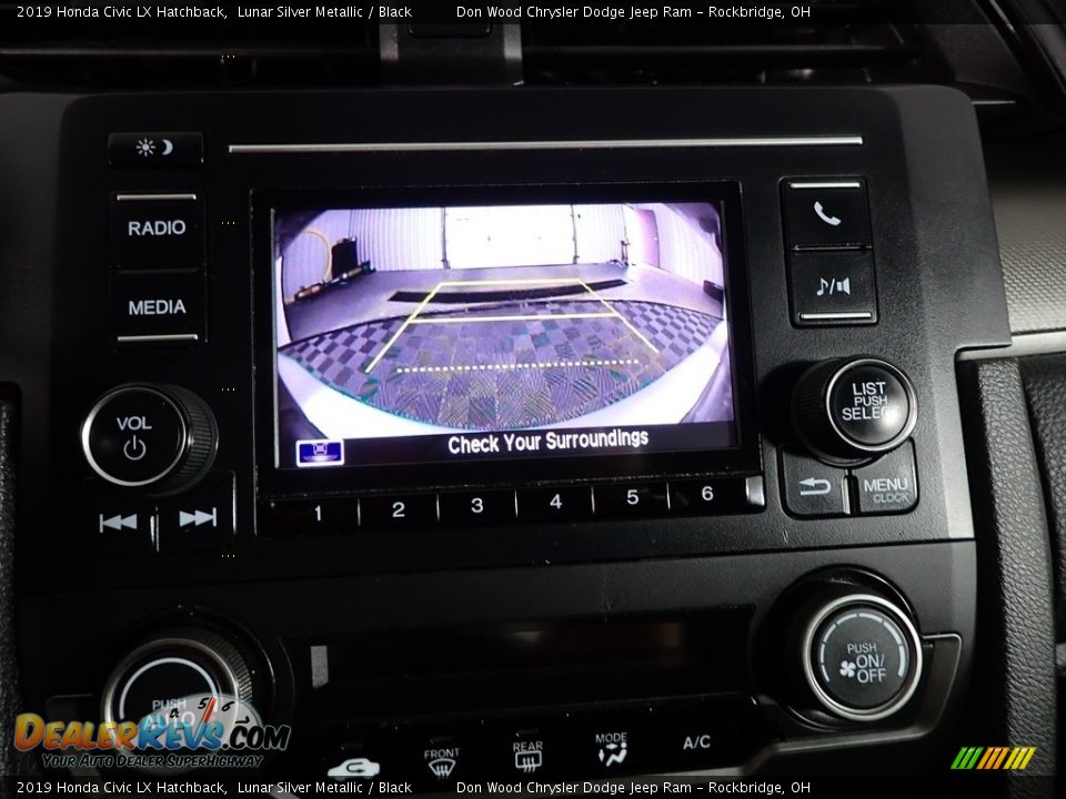 2019 Honda Civic LX Hatchback Lunar Silver Metallic / Black Photo #3