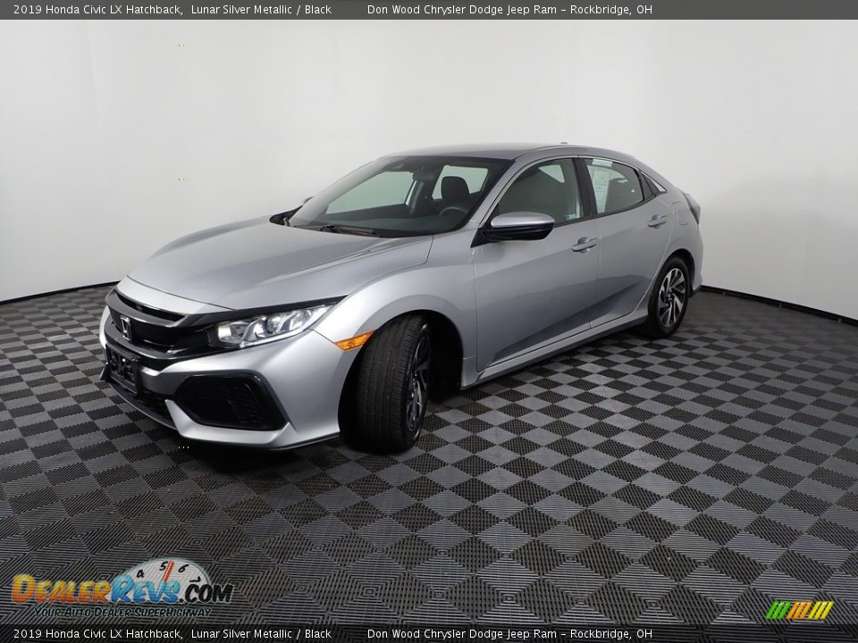 2019 Honda Civic LX Hatchback Lunar Silver Metallic / Black Photo #5